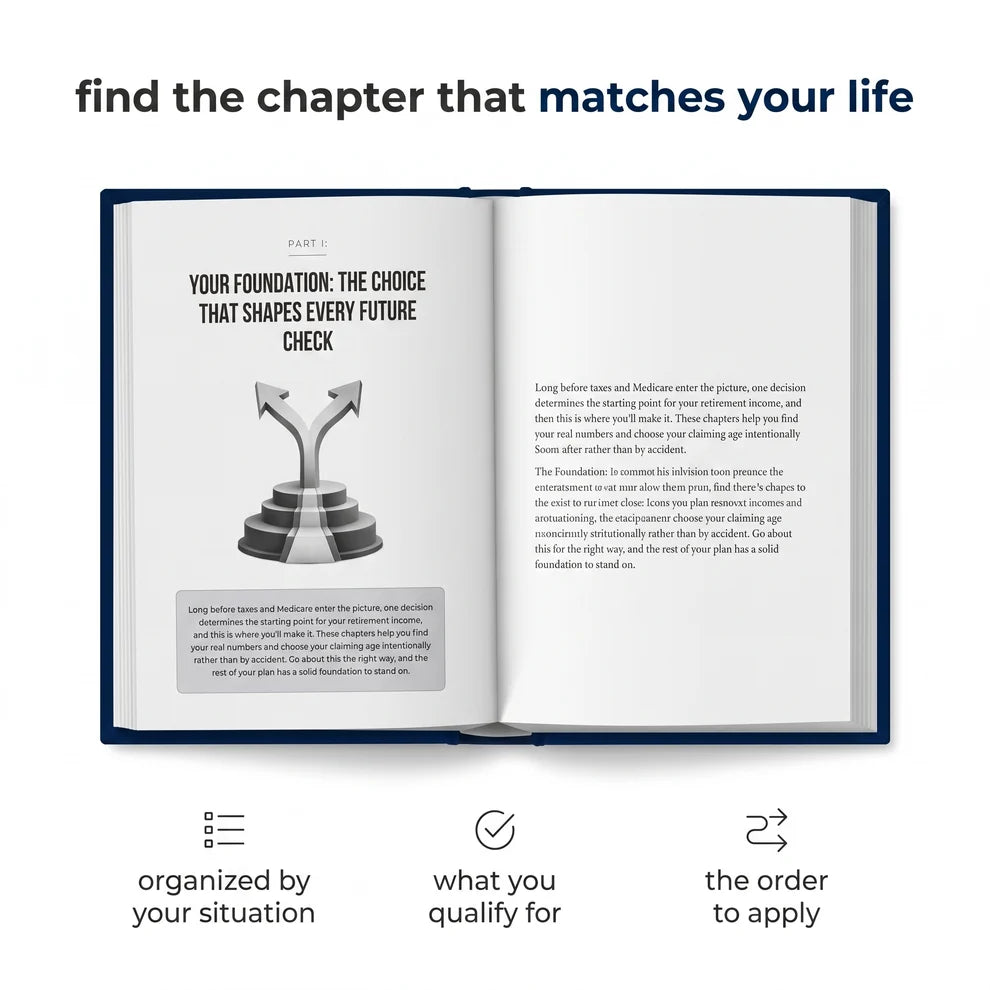 Find the chapter that matches your life - organized by your situation, what you qualify for, the order to apply